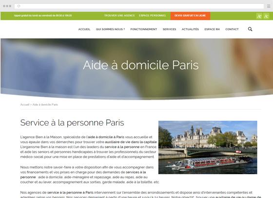 Créer un site pour un auto-entrepreneur pour l’aide à domicile