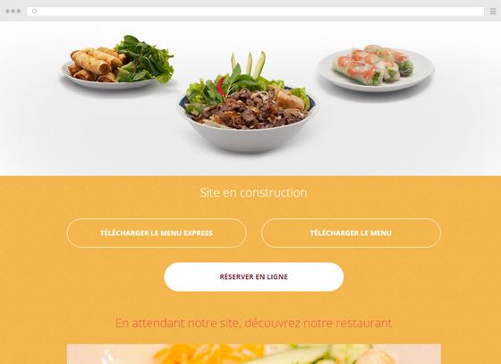 Site web restaurant vietnamien