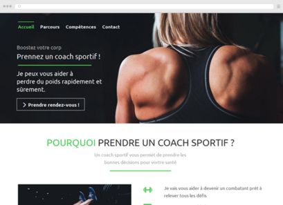 créer un site pour coach sportif