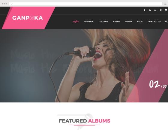 Créer un site internet  / portfolio pour chanteur