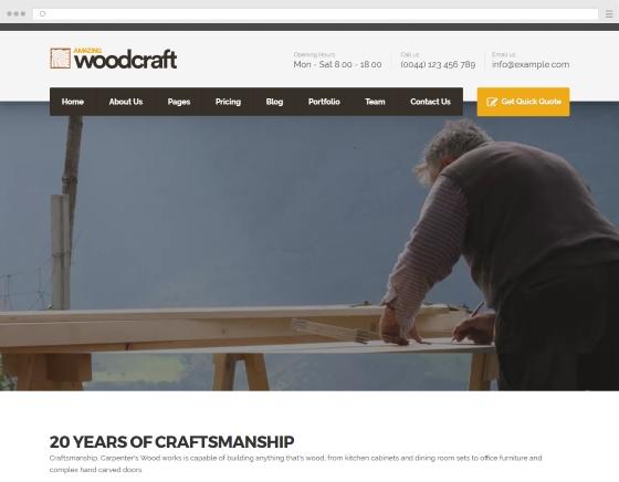 Création site web charpentier
